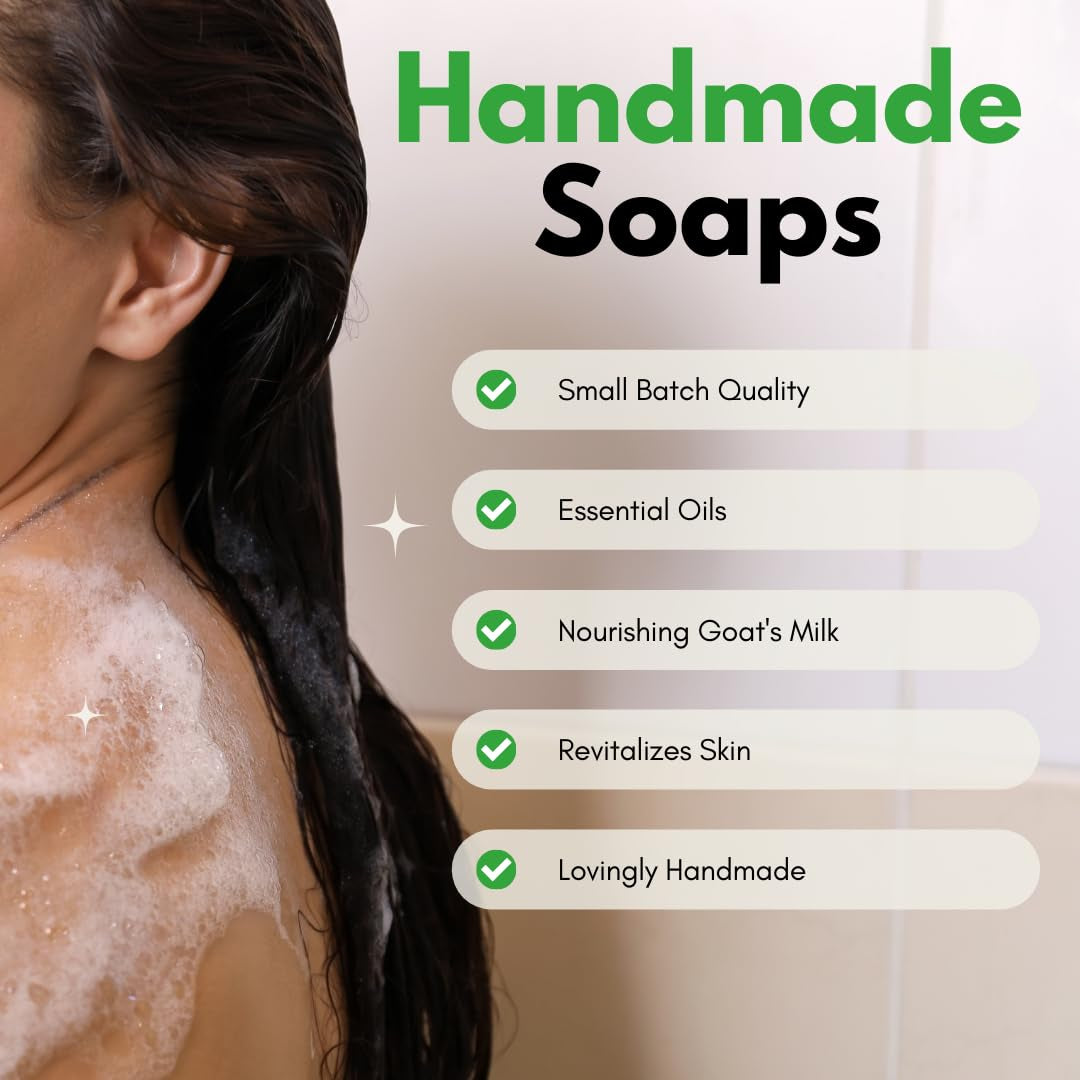 Bentonite Clay Detoxifying Soap, Detoxifying Body Soap,  Soap Bar, Body Soap Bars Moisturizing, Bentonite Clay Powder, Detoxifying Soap, Essential Oil Soap, Goat Milk Soap, 4 Oz. Bar (2 Pack)