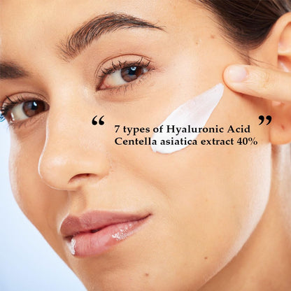 Centella Asiatica 40% Gel Cream–Korean Face Moisturizer with Hyaluronic Acid, Ceramide NP & Shea Butter–Lightweight, Non-Sticky Hydration for Sensitive, Dry & Combination Skin (1.75 Fl Oz)